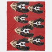 Basset Hound Fleecedecke (Vorderseite)