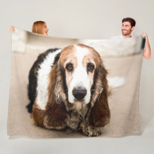 BASSET HOUND FLEECEDECKE