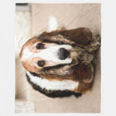 BASSET HOUND FLEECEDECKE (Vorderseite)
