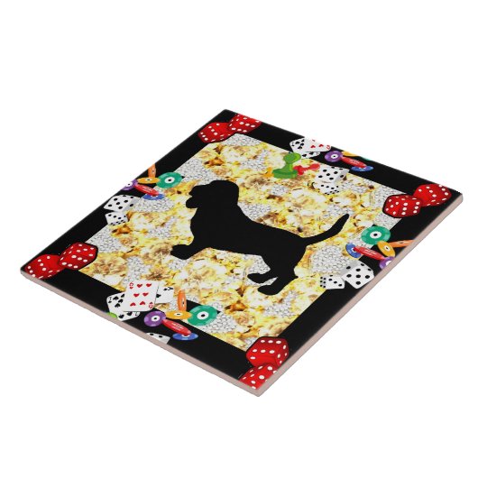 BASSET HOUND FLIESE (Seite)