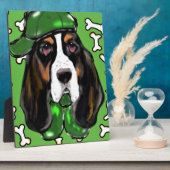 Basset Hound Fotoplatte (Seite)