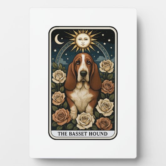 Basset Hound Fotoplatte (Vorderseite)