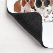 Basset Hound-Freunde für immer Mousepad (Ecke)