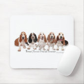 Basset Hound-Freunde für immer Mousepad (Mit Mouse)