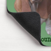 Basset Hound-Freunde Mousepad (Ecke)