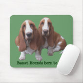 Basset Hound-Freunde Mousepad (Mit Mouse)