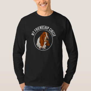 Basset Hound Friendship Circle Dog Owner Pub Slog T-Shirt