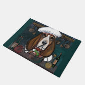 BASSET HOUND FUßMATTE (Schrägansicht)