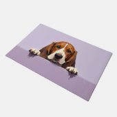 Basset Hound Fußmatten Kunst Fußmatte (Schrägansicht)