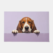 Basset Hound Fußmatten Kunst Fußmatte (Vorderseite)