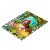 Basset Hound Garden Notizblock (Linke Seite)