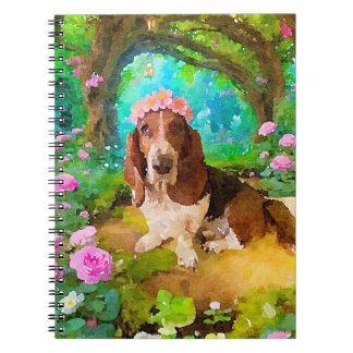 Basset Hound Garden Notizblock