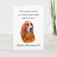 Basset Hound Geburtstagskarte