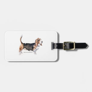 Basset Hound Gepäckanhänger