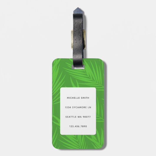 Basset Hound Gepäckanhänger (Rückseite vertikal)