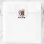 Basset Hound Geschenke Runder Aufkleber (Tasche)