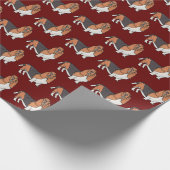 Basset Hound Geschenkpapier (Ecke)