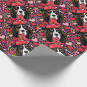 Basset Hound Geschenkpapier (Ecke)
