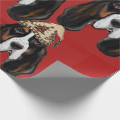 BASSET HOUND   GESCHENKPAPIER (Ecke)