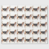Basset Hound Geschenkpapier (Flach)