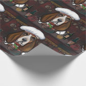 BASSET HOUND GESCHENKPAPIER (Ecke)