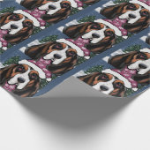 BASSET HOUND GESCHENKPAPIER (Ecke)
