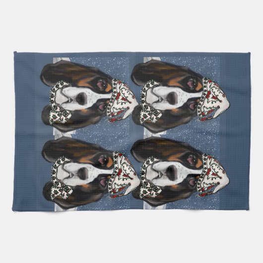 BASSET HOUND GESCHIRRTUCH (Horizontal)