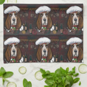 BASSET HOUND GESCHIRRTUCH (Gefaltet)