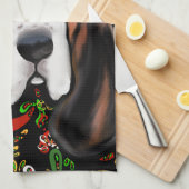 BASSET HOUND GESCHIRRTUCH (Viertel Falte)