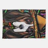 BASSET HOUND GESCHIRRTUCH (Horizontal)