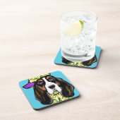 Basset Hound Getränkeuntersetzer (Rechte Seite)