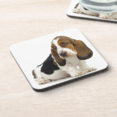 Basset Hound Getränkeuntersetzer (Linke Seite)