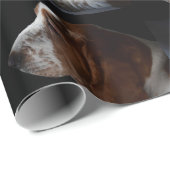 Basset Hound Gewartet, damit Sie auf Zuhause komme Geschenkpapier (Rolleneckpunkt)