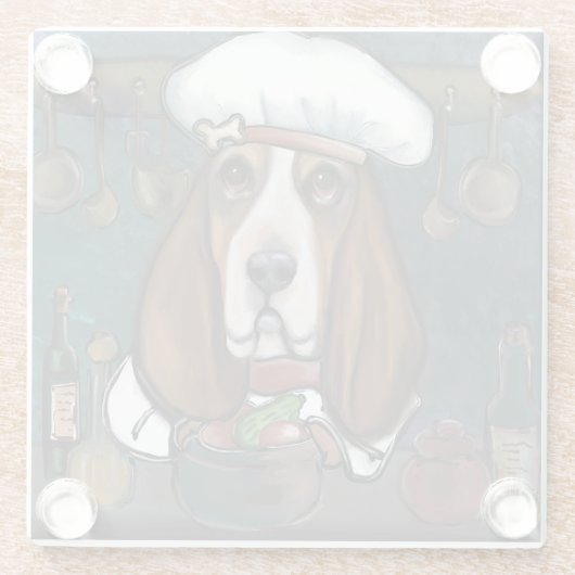 BASSET HOUND GLASUNTERSETZER (Rückseite)