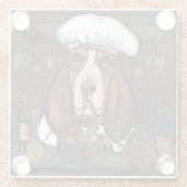 BASSET HOUND GLASUNTERSETZER (Rückseite)