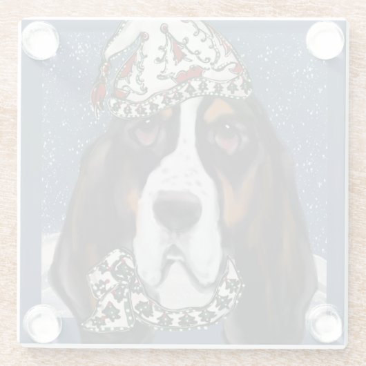 BASSET HOUND GLASUNTERSETZER (Rückseite)