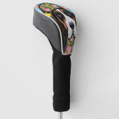 Basset Hound Golf Headcover (angewinkelt)