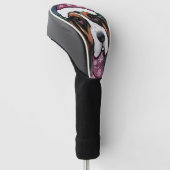 BASSET HOUND GOLF HEADCOVER (angewinkelt)