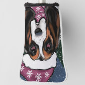BASSET HOUND GOLF HEADCOVER (Rotieren 90)