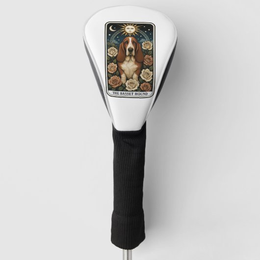 Basset Hound Golf Headcover (Vorderseite)