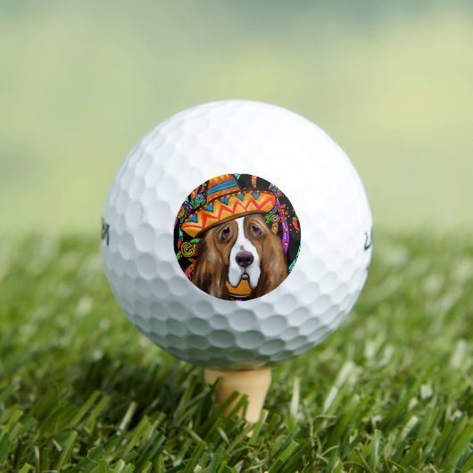 BASSET HOUND GOLFBALL (Insitu T-Shirt)