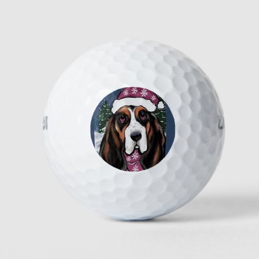 BASSET HOUND GOLFBALL (Vorderseite)