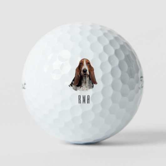 Basset Hound Golfball (Vorderseite)