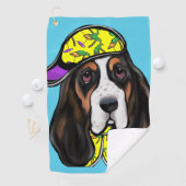 Basset Hound Golfhandtuch (Insitu)