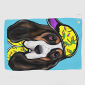 Basset Hound Golfhandtuch (Horizontal)