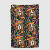 BASSET HOUND GOLFHANDTUCH (Vorderseite)