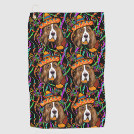 BASSET HOUND GOLFHANDTUCH