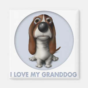 Basset Hound Granddog Magnet