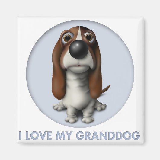 Basset Hound Granddog Magnet (Vorne)