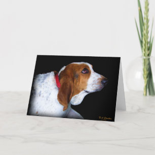 Basset Hound-Grußkarte Karte